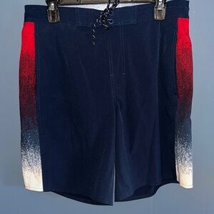 🩳George Swim Trunks•M•Blue & Red
